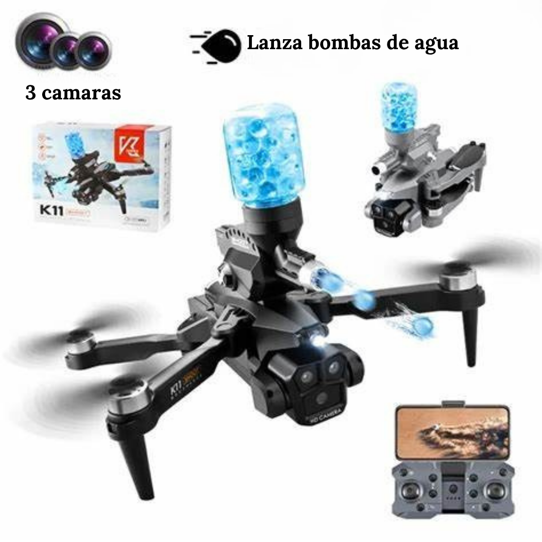 DRON K11 MAX PRO LANZA BOLAS DE GEL