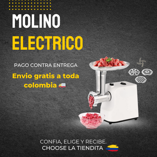 MOLINO ELECTRICO PICADOR PARA CARNE Y MAIZ COCIDO 2800W MGS1