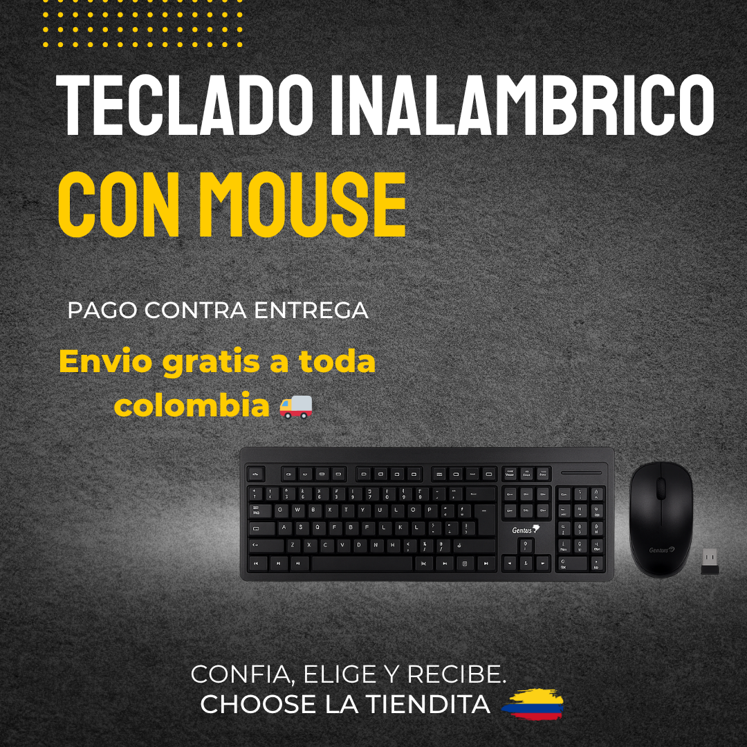 KIT MOUSE + TECLADO INALAMBRICO