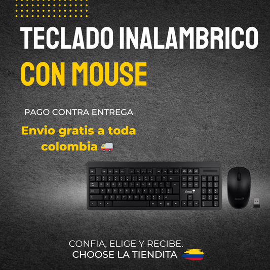 KIT MOUSE + TECLADO INALAMBRICO