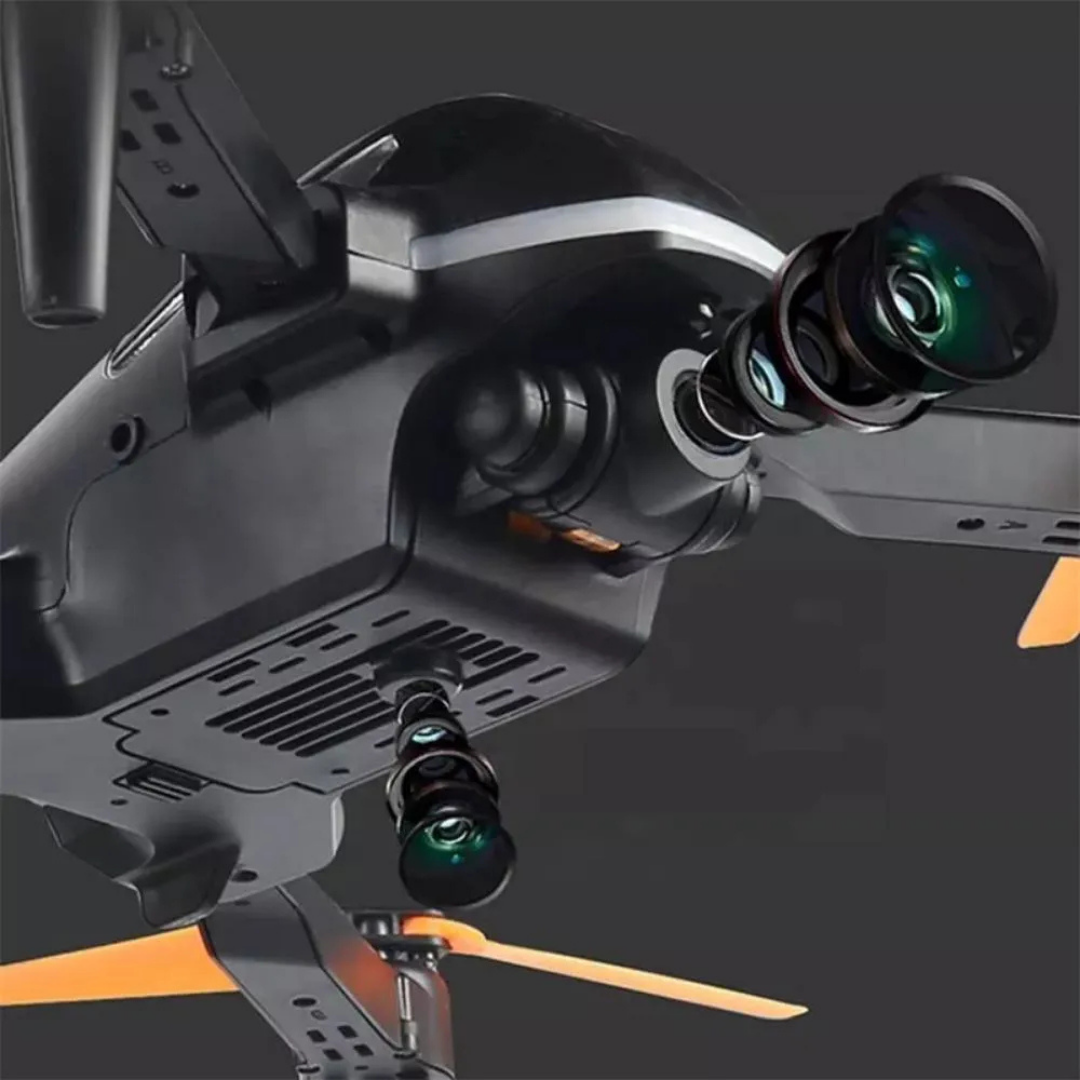 DRONE WIFI DOBLE CÁMARA SENSOR EVITA OBSTÁCULOS ESTUCHE HX63