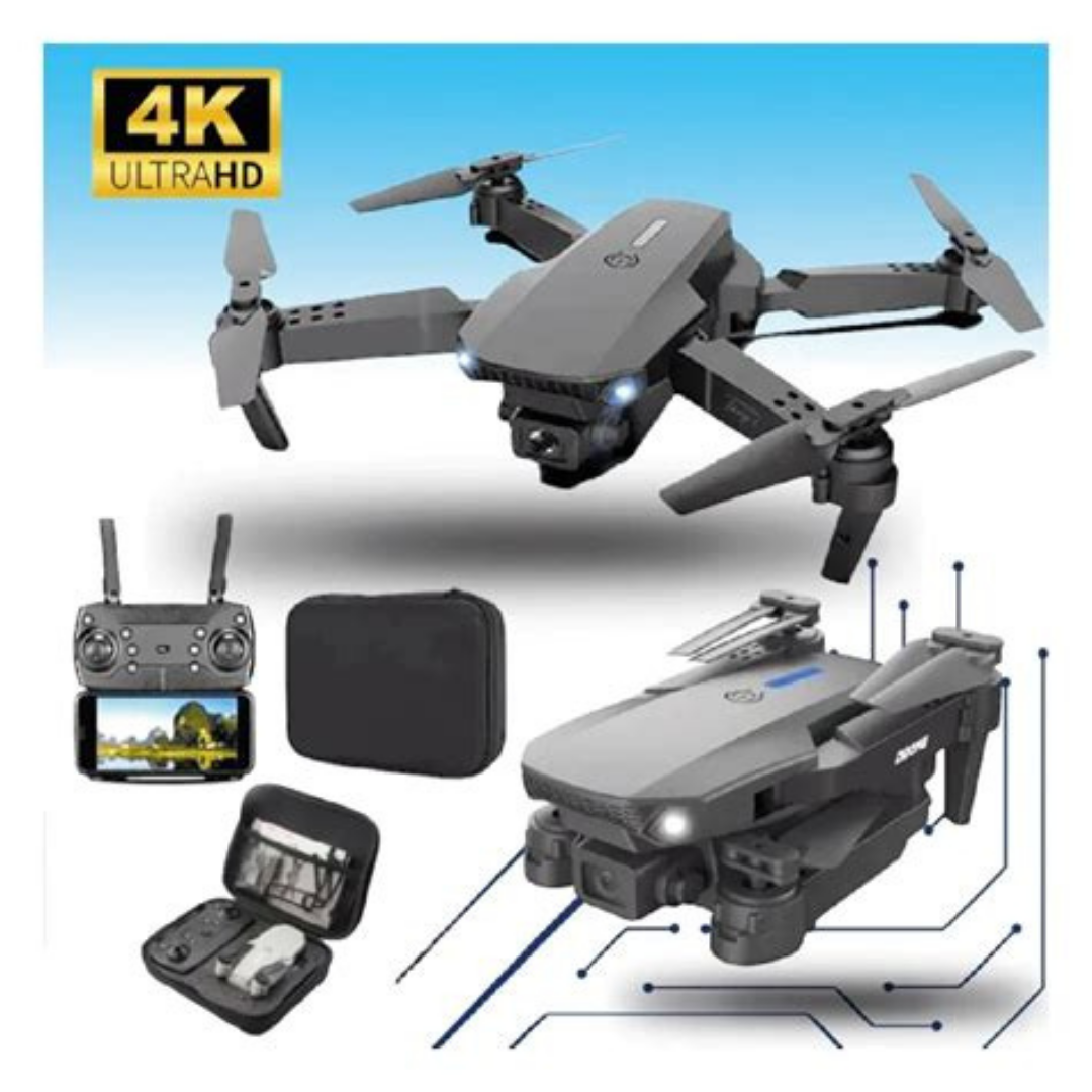 DRONE E88 PRO 4K CÁMARA NEGRO