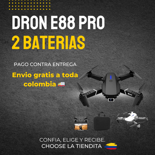 DRONE E88 PRO 4K CÁMARA NEGRO